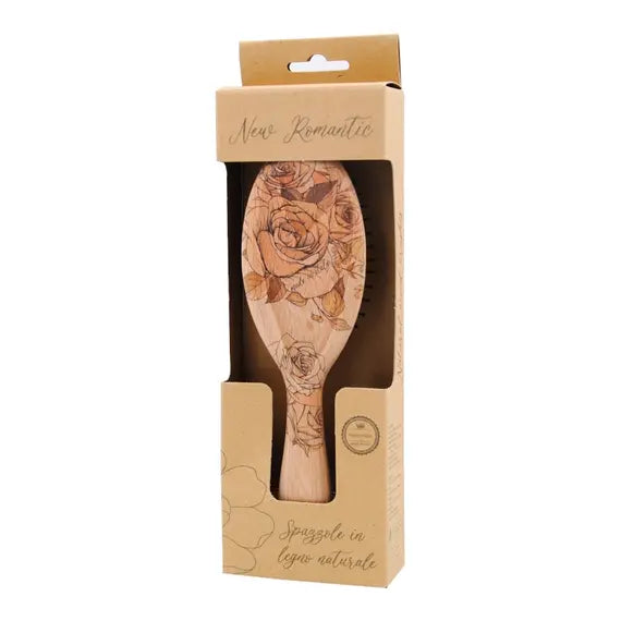 Beautytime New Romantic Spazzola Ovale Grande Pink Rose in Legno Naturale | Acquista Online su Farmaclick