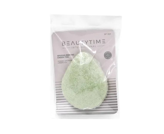 Beautytime Spugna Viso Konjac Green Tea 1 Pezzo