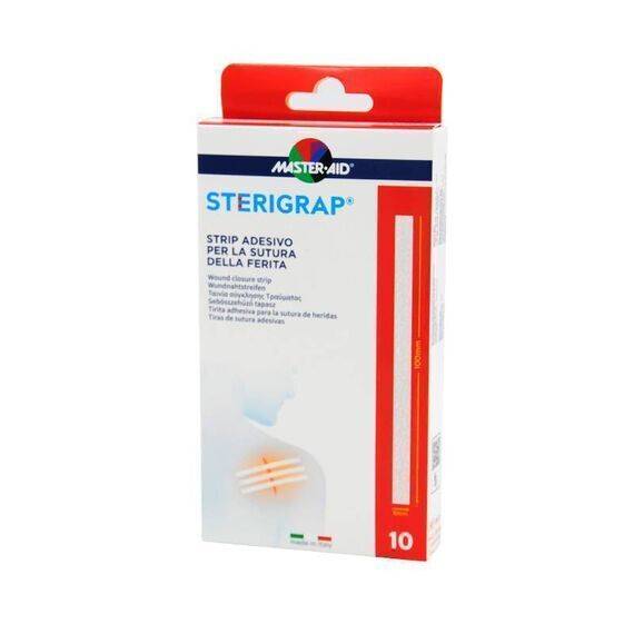 Master Aid Strip Adesivo per la Sutura della Ferita 10 Strip da 10 Cm X 6 Mm | Acquista Online su Farmaclick