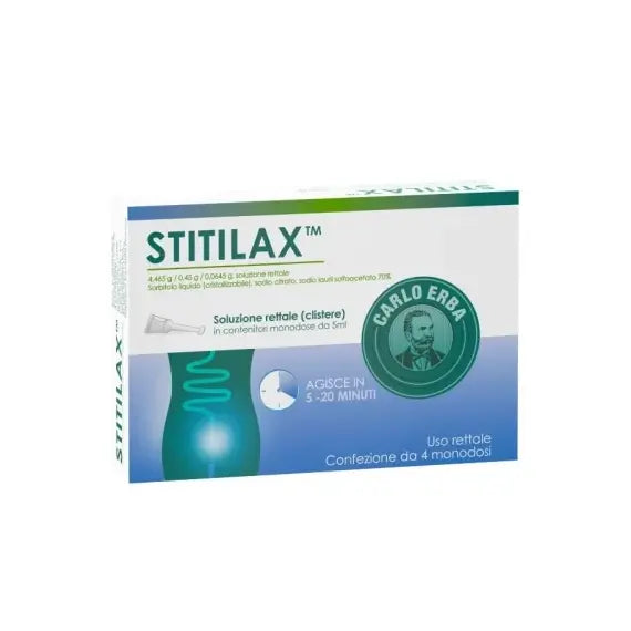 Stitilax Soluzione Rettale 4 Clisteri Monodose | Acquista Online su Farmaclick
