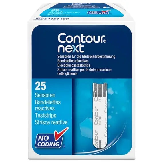 Bayer Contour Next Strisce Reattive per la Misurazione della Glicemia 25 Pezzi | Acquista Online su Farmaclick