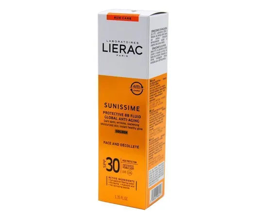 Lierac Sunissime BB Fluid Gold Globaler Anti-Aging Schutz LSF 30+ Gesicht und Dekolleté 40 ml