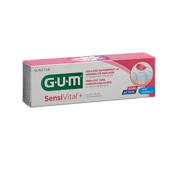 Gum Sunstar Sensivital Dentifricio Dual Action 75 Ml Gusto Menta | Acquista Online su Farmaclick
