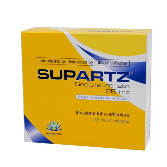 Supartz Sodio Ialuronato Iniezione Intra-articolare 5 Siringhe da 2.5ml | Acquista Online su Farmaclick