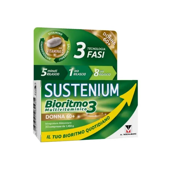 Sustenium Bioritmo 3 Multivitaminico Donna 60+ Integratore Alimentare 30 Compresse | Acquista Online su Farmaclick