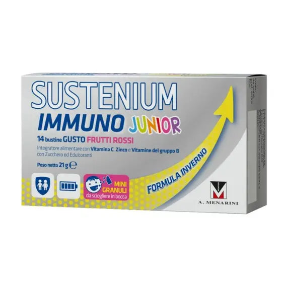 Sustenium Immuno Junior 14 Bustine Gusto Frutti Rossi | Acquista Online su Farmaclick