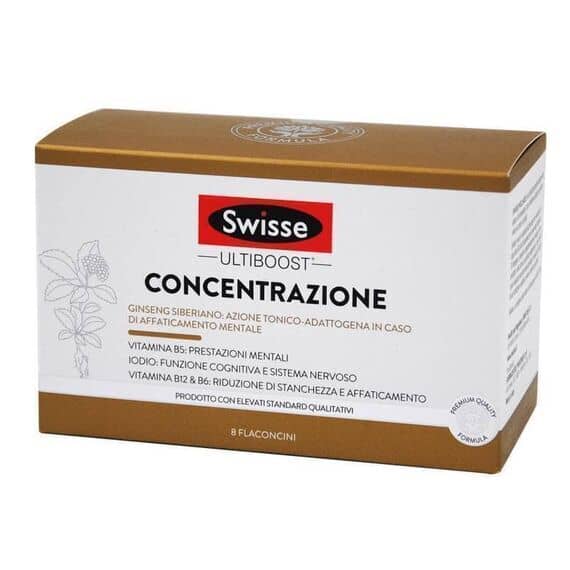 Swisse Concentrazione Integratore per il Benessere Mentale 8 Flaconcini | Acquista Online su Farmaclick