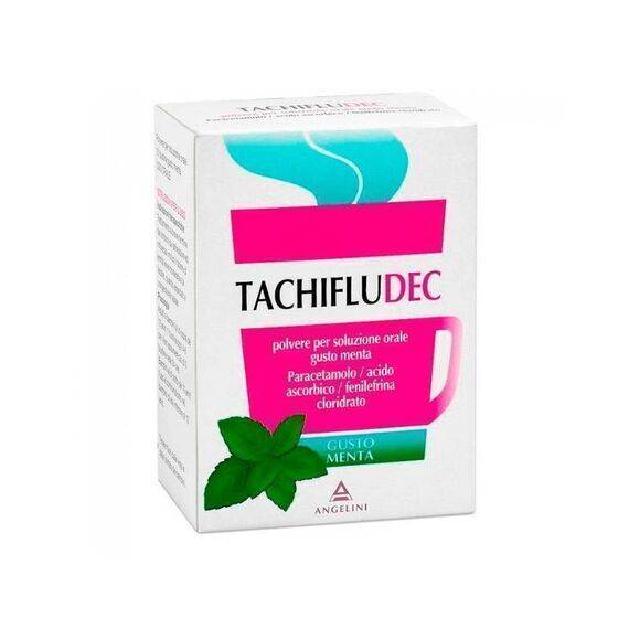 Tachifludec 10 Bustine Gusto Menta per il Trattamento dei Sintomi Dell'influenza | Acquista Online su Farmaclick