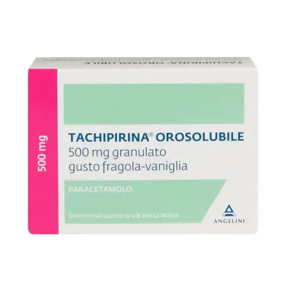 Tachipirina Orosolubile 500 Mg Granulato Gusto Fragola Vaniglia 12 Bustine | Acquista Online su Farmaclick