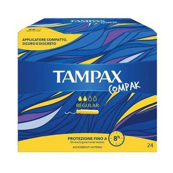 Tampax Compak Regular Assorbenti Interni 24 Pezzi | Acquista Online su Farmaclick