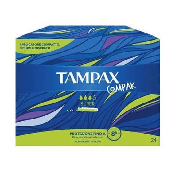 Tampax Compak Super Assorbenti Interni 24 Pezzi | Acquista Online su Farmaclick
