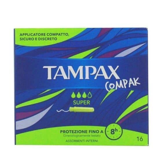 Tampax Compak Super Assorbenti Interni 16 Pezzi | Acquista Online su Farmaclick