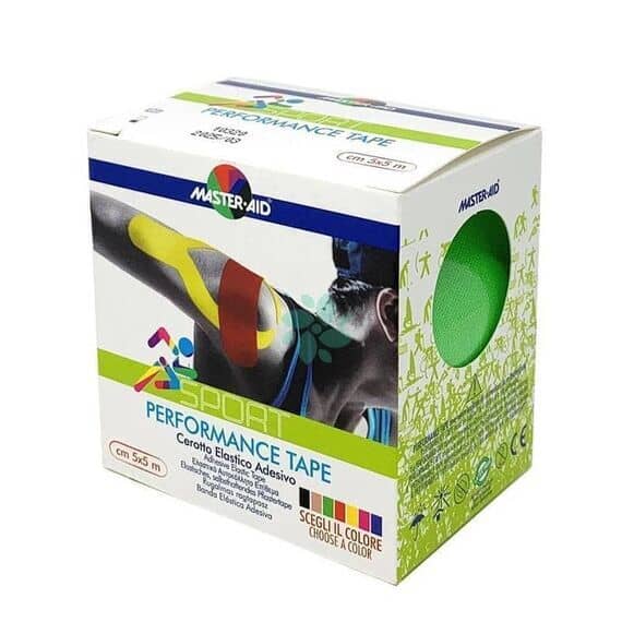Master Aid Sport Performance Tape Cerotto Elastico Adesivo Verde 5x5 | Acquista Online su Farmaclick