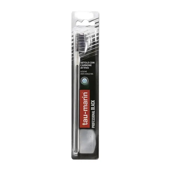 Tau Marin Spazzolino Professional Black con Antibatterico 1 Pezzo | Acquista Online su Farmaclick
