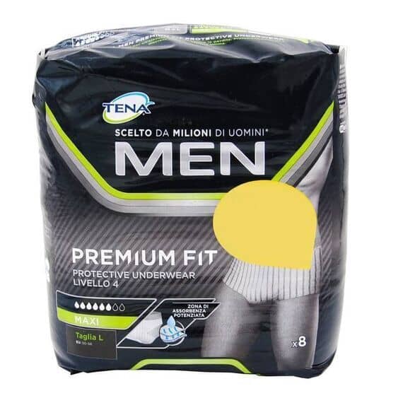 Tena Men Premium Fit Mutandina Assorbente Maschile Livello 4 Taglia Large 8 Pezzi | Acquista Online su Farmaclick