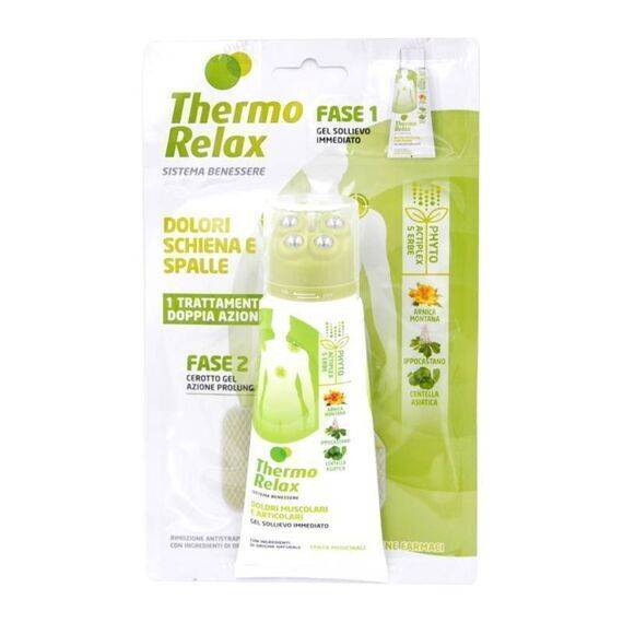 Thermo Relax Gel Naturale per Dolori Muscolari e Articolari 100ml + Cerotto Gel per Dolori Schiena e Spalle in Omaggio | Acquista Online su Farmaclick