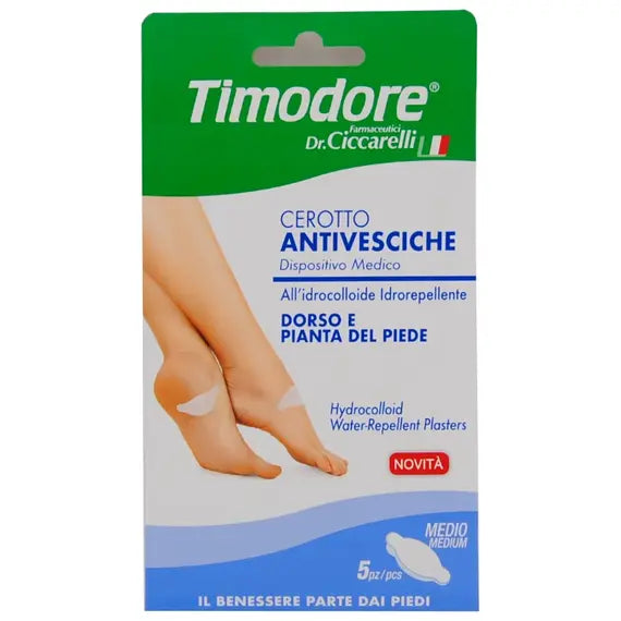 Timodore Cerotto Antivesciche Dorso e Pianta del Piede 5 Pz Medio | Acquista Online su Farmaclick