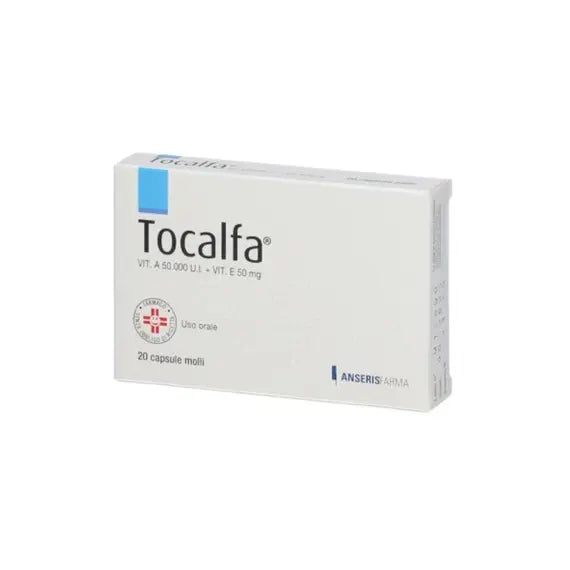 Tocalfa Vitamina a 50.000 Ui+ Vitamina e 50 Mg 20 Compresse Molli | Acquista Online su Farmaclick