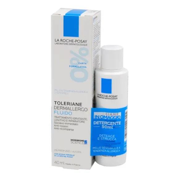 La Roche Posay Toleriane Ultra Dermallergo Fluido Idratante Lenitivo Riparatore 40 Ml + Detergente Struccante 50 Ml Omaggio | Acquista Online su Farmaclick