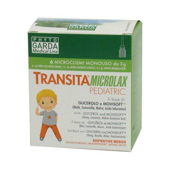 Transita Microlax Pediatric 6 Microclismi Monouso da 3 G | Acquista Online su Farmaclick