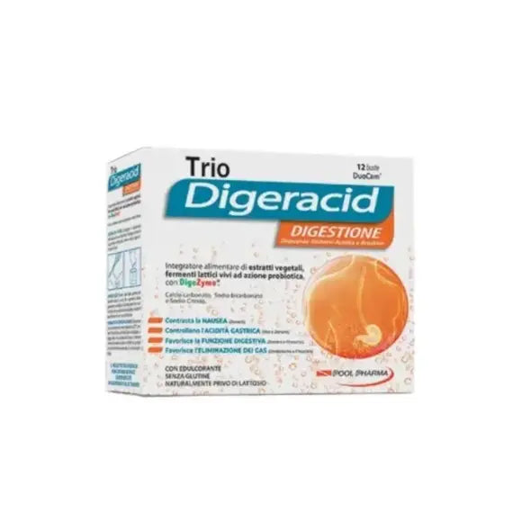 Trio Digeracid Digestione 12 Bustine | Acquista Online su Farmaclick