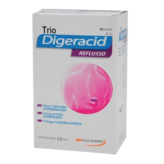 Trio Digeracid Reflusso 20 Stick Pack | Acquista Online su Farmaclick