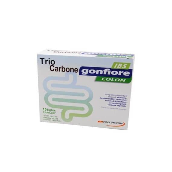 Trio Carbone Gonfiore Colon Integratore Alimentare 10 Bustine | Acquista Online su Farmaclick