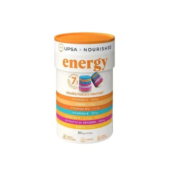 Upsa X Nourished Energy Vitalita Fisica e Mentale 30 Gummies | Acquista Online su Farmaclick