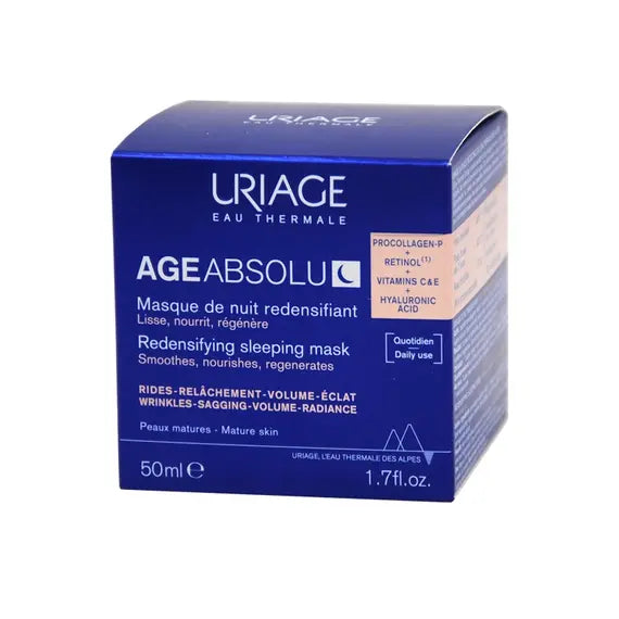Uriage Age Absolu Maschera Notte Ridensificante 50 Ml | Acquista Online su Farmaclick