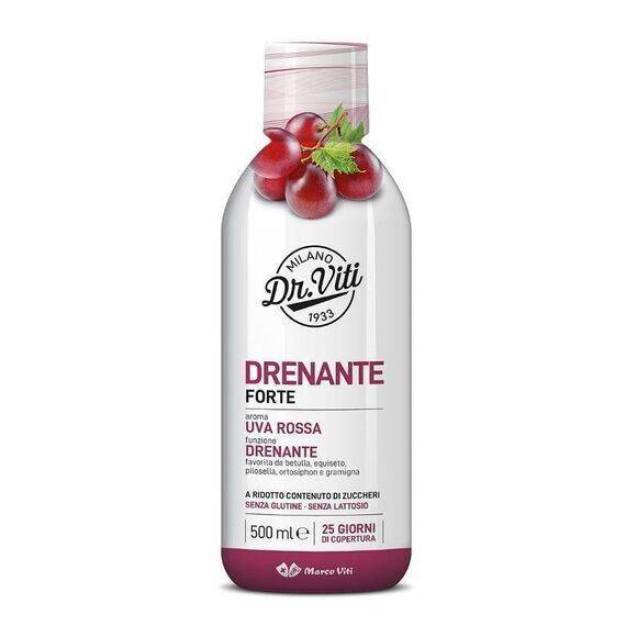 Dr Viti Drena Forte Integratore Alimentare Drenante Antiossidante Gusto Uva Rossa 500 Ml | Acquista Online su Farmaclick