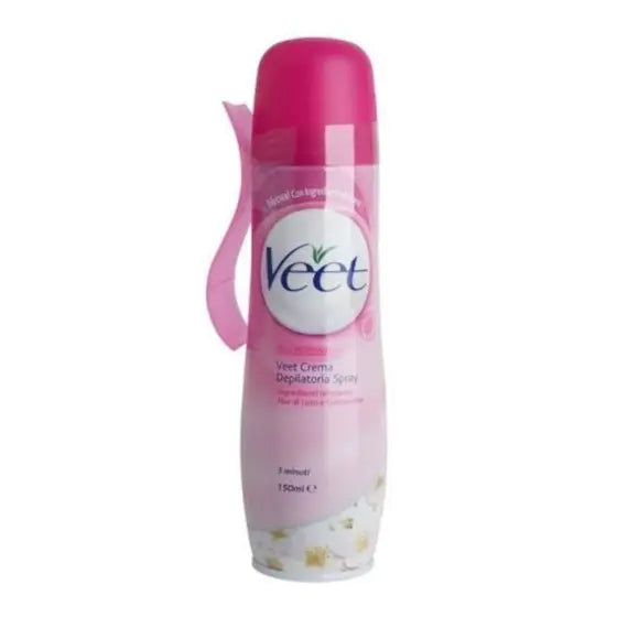Veet Crema Depilatoria Spray Gambe e Corpo Pelli Normali 150 Ml con Spatola | Acquista Online su Farmaclick