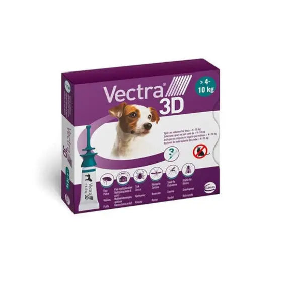 Vectra 3d Spot-on Soluz 3 Pipette 1,6 Ml 87 Mg + 7,7 Mg + 635 Mg Cani da 4 a 10 Kg, Tappo Verde | Acquista Online su Farmaclick