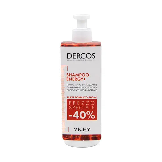 Vichy Dercos Shampoo Energy + Trattamento Rivitalizzante Complemento Anticaduta 400 Ml | Acquista Online su Farmaclick