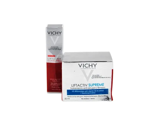 Vichy Liftactiv Supreme Anti-Falten Korrekturpflege Normale Und Mischhaut 50 Ml + Gratis Gesichtsserum