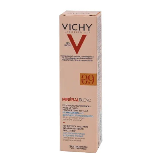 Vichy Mineralblend Fondotinta Idratante Incarnato Fresco Tenuta 16 H Colore 09 Agate 30 Ml | Acquista Online su Farmaclick