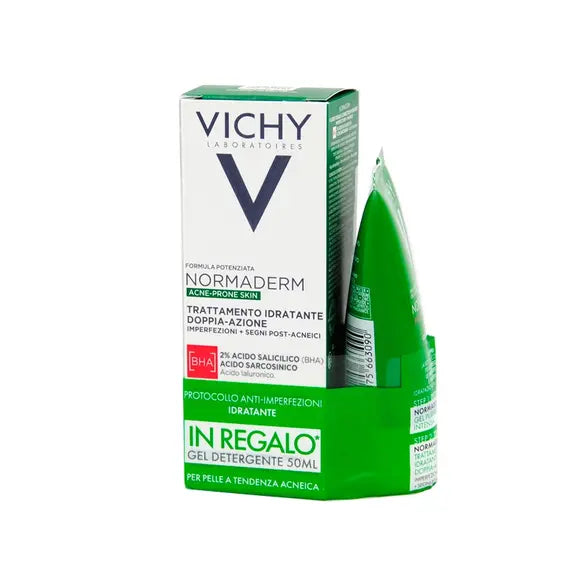 Vichy Normaderm Acne-prone Skin Trattamento Idratante Doppia Azione 50 Ml + Vichy Normaderm Phytosolutio Gel Purificante 50 Ml | Acquista Online su Farmaclick