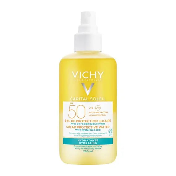 Vichy Capital Soleil Acqua Solare Protettiva Idratante Spf 50 200 Ml | Acquista Online su Farmaclick