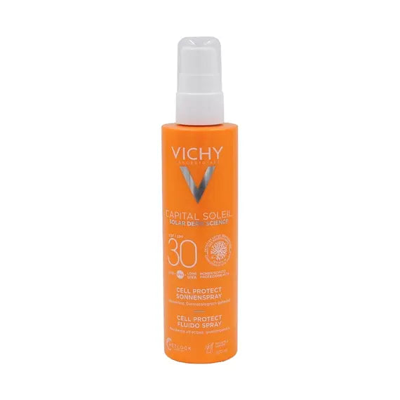 Vichy Capital Soleil Solar Derm Science Latte Spray Anti Disidratazione Corpo Spf30 200 Ml | Acquista Online su Farmaclick