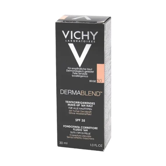 Vichy Dermablend Fondotinta Correttore Fluido 30 Beige Spf35 30 Ml | Acquista Online su Farmaclick