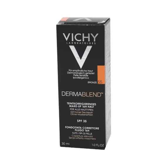Vichy Dermablend Fondotinta Correttore Fluido 55 Bronze Spf35 30 Ml | Acquista Online su Farmaclick