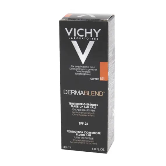Vichy Dermablend Fondotinta Correttore Fluido 65 Caffã¨ Spf25 30 Ml | Acquista Online su Farmaclick