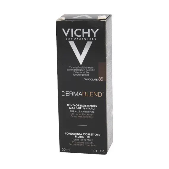 Vichy Dermablend Fondotinta Correttore Fluido 85 Chocolate 30 Ml | Acquista Online su Farmaclick