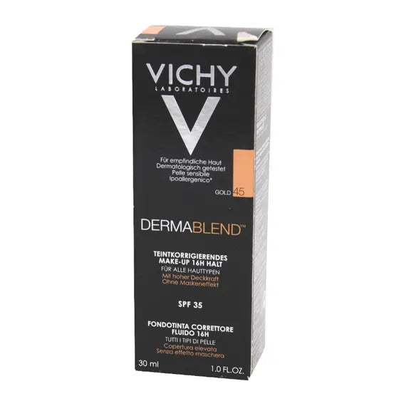 Vichy Dermablend Fondotinta Correttore Fluido 45 Gold Spf35 30 Ml | Acquista Online su Farmaclick