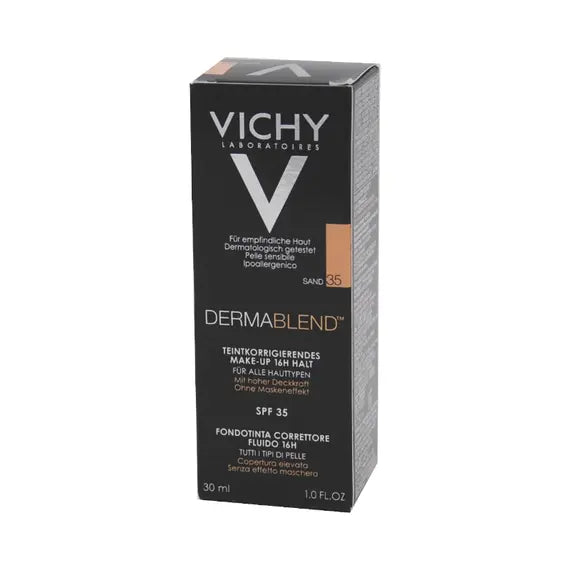 Vichy Dermablend Fondotinta Correttore Fluido 35 Sand Spf35 30 Ml | Acquista Online su Farmaclick