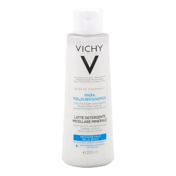 Vichy Puretã¨ Thermale Latte Detergente Micellare Minerale Viso e Occhi Pelle Secca 200 Ml | Acquista Online su Farmaclick