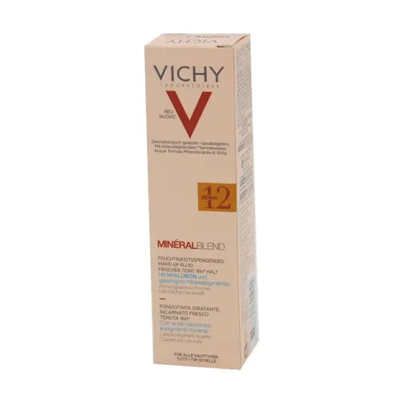 Vichy Mineralblend Fondotinta Idratante Incarnato Fresco Tenuta 16 H Colore 12 Sienna 30 Ml | Acquista Online su Farmaclick