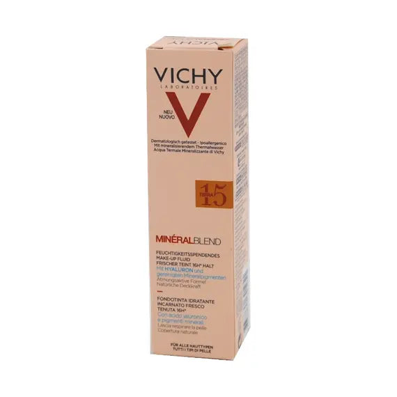Vichy Mineralblend Fondotinta Idratante Incarnato Fresco Tenuta 16 H Colore 15 Terra 30 Ml | Acquista Online su Farmaclick