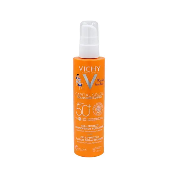 Vichy Capital Soleil Cell Protect Spray Solare Bambini Spf50+ 200 Ml | Acquista Online su Farmaclick