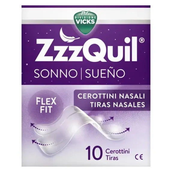 Vicks Zzzquil Cerotto Nasale 10 Pezzi - Allevia la Congestione Nasale Notturna | Acquista Online su Farmaclick