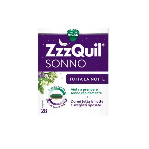 Vicks Zzzquil Sonno Tutta la Notte 28 Compresse | Acquista Online su Farmaclick